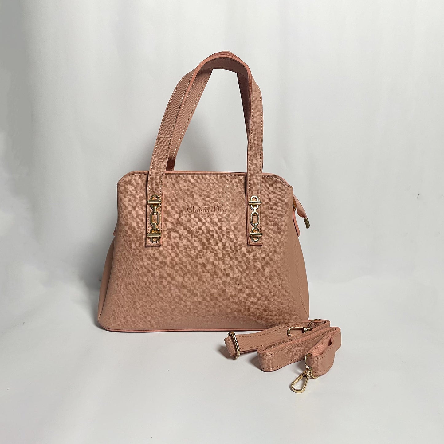 Elegant Navy Blue Handbag for Women – Designer Style Shoulder & Hand Carry Bag with Gold Hardware