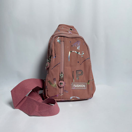 Trendy Pink Mini Crossbody Backpack for Women – Stylish Casual Shoulder Bag with Front Zipper | AmHa collections