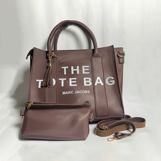 "The Tote Bag" for Women – Marc Jacobs Style Handbag with Pouch & Strap